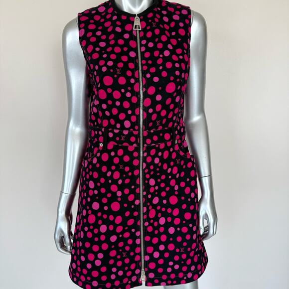 Louis Vuitton limited edition Yoyoi Kusama dress 38 FR Authentic Retail 4900$